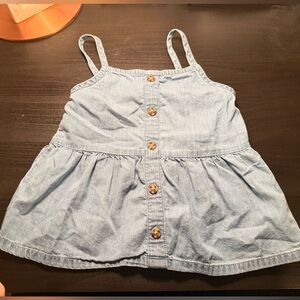 Light Blue Button-Down Dress Okie Dokie